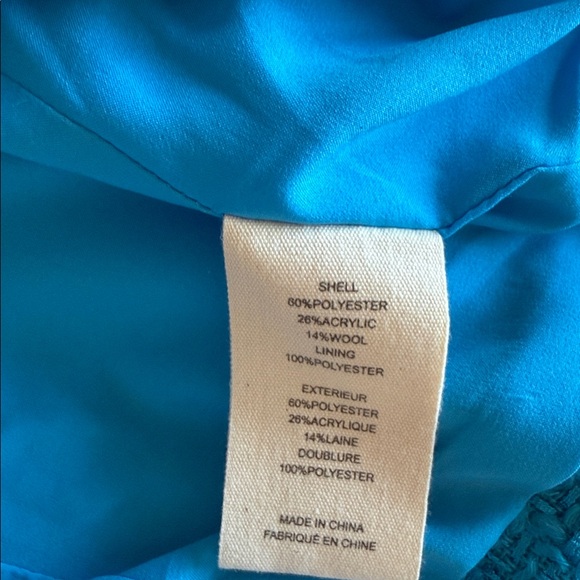 L'Agence Kenzie Tweed Fringe Trim Double Breasted Jacket NWOT - Picture 13 of 13